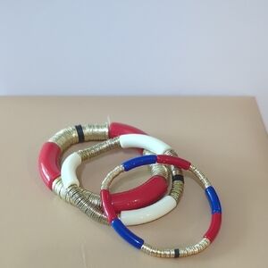 Gold and Multicolor Bangle Set